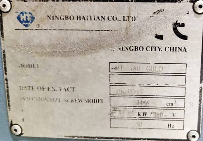 Ningbo Haitian HT 780 Gold AIM Molding Machine