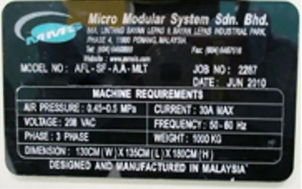 Micro Modular System AFL SF A A MLT Manual Singulation Press