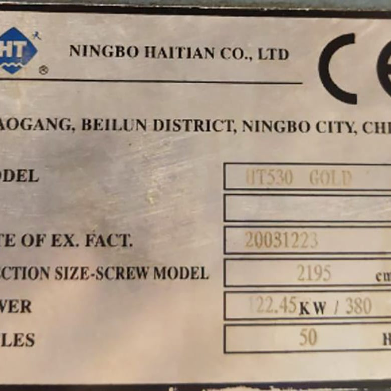 Ningbo Haitian HT 530 Gold AIM Molding Machine