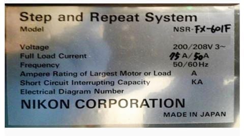 Nikon NSR FX 601 F Stepper