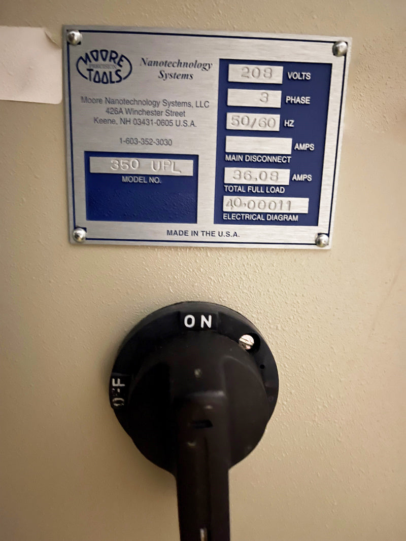 Moore Nanotechnology 350 Diamond Turning Machine