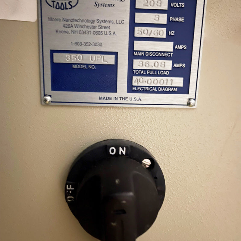 Moore Nanotechnology 350 Diamond Turning Machine