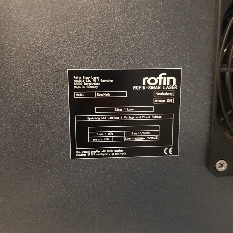 Rofin EasyMark Class 1 Laser