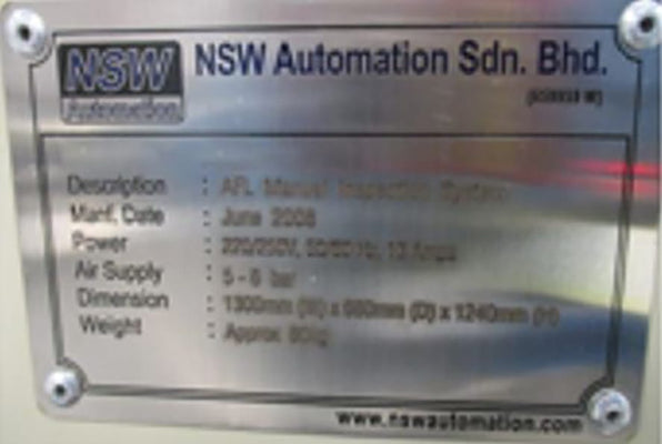 NSW Automation Manual Inspection System