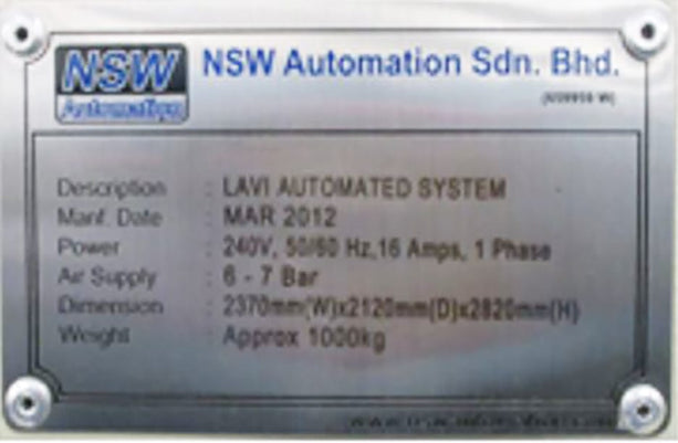 NSW Automation LAVI Automated System