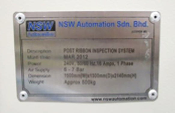 NSW Automation Post Ribbon Inspection System