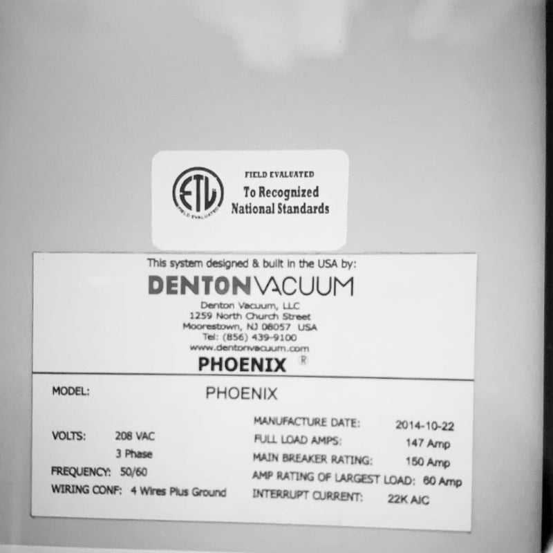 Denton Phoenix Sputtering Tool