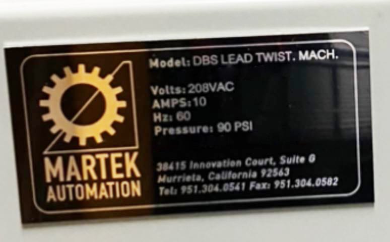 Martek Automation DBS Lead Twist