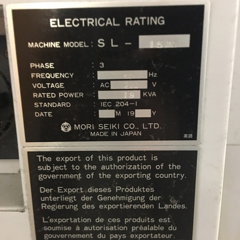 Mori Seiki SL 15