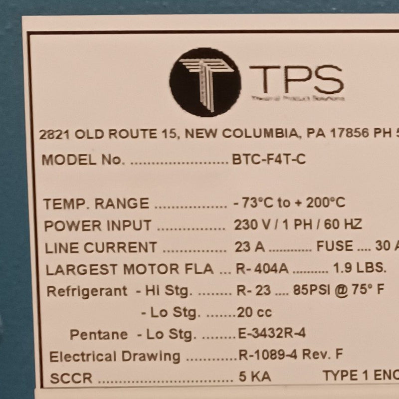Tenney BTC F 4 T-C Benchtop Environmental Chamber
