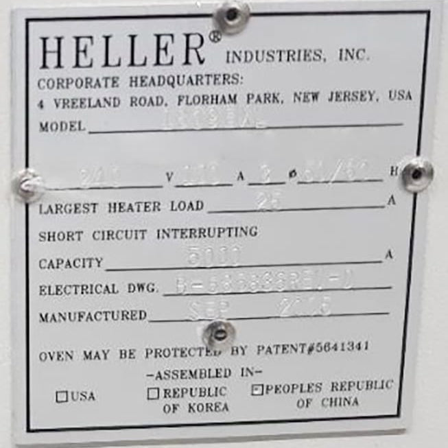 Heller 1809 EXL Reflow Oven