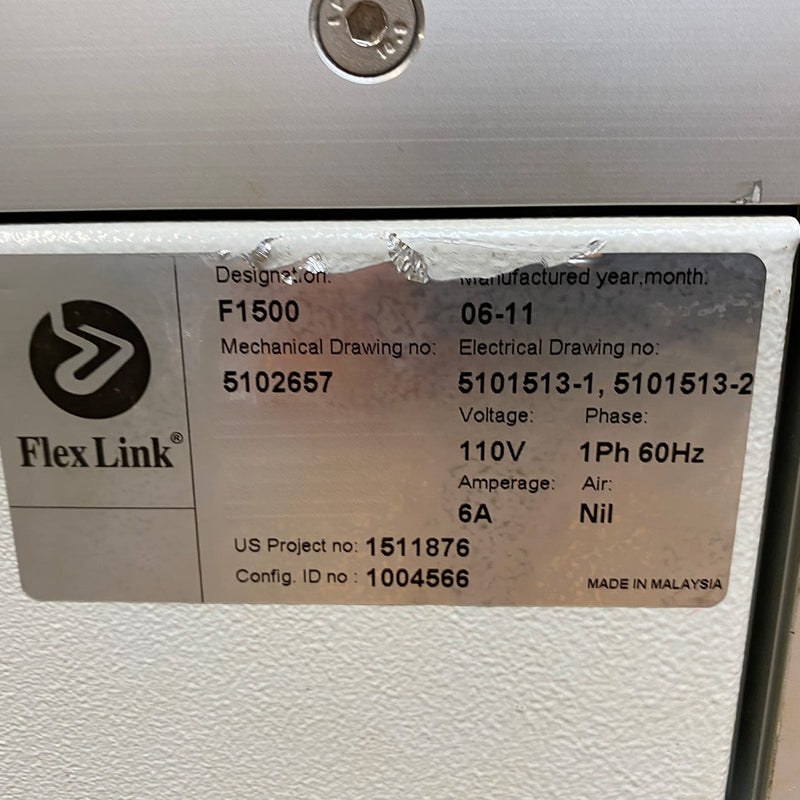 FlexLink F 1500 Shuttle Gate Conveyor