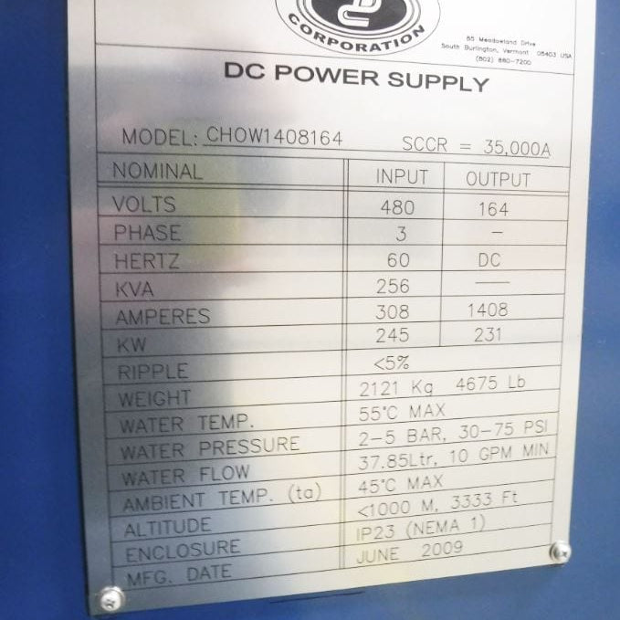 Dynapower CHOW 1408164 Power Supply