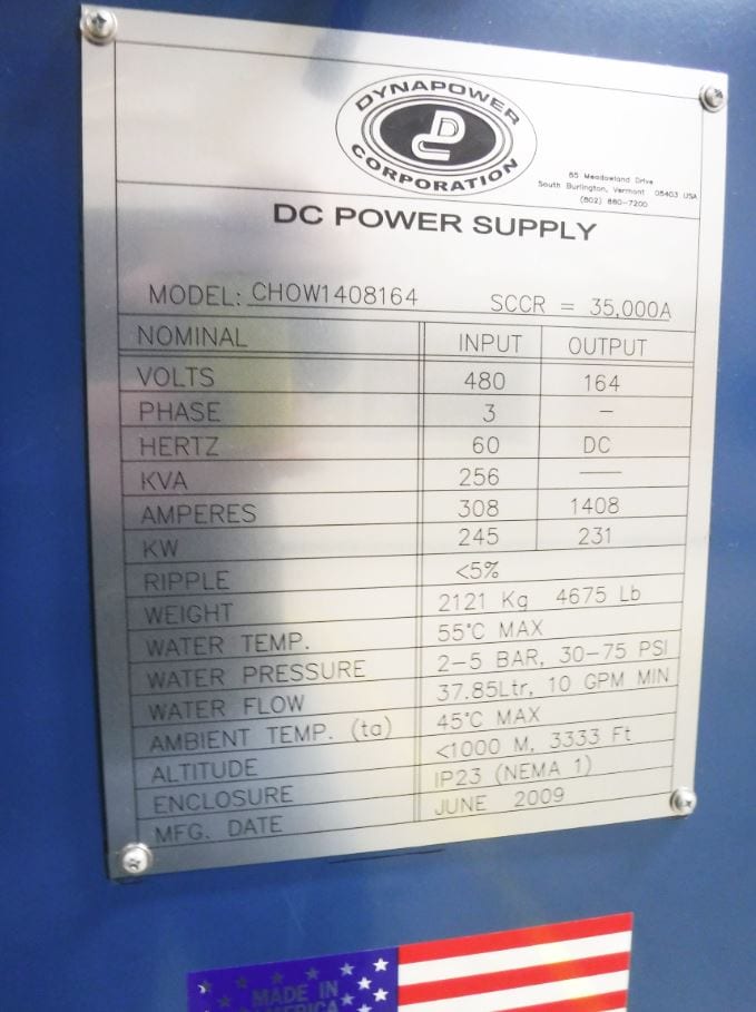 Dynapower CHOW 1408164 Power Supply