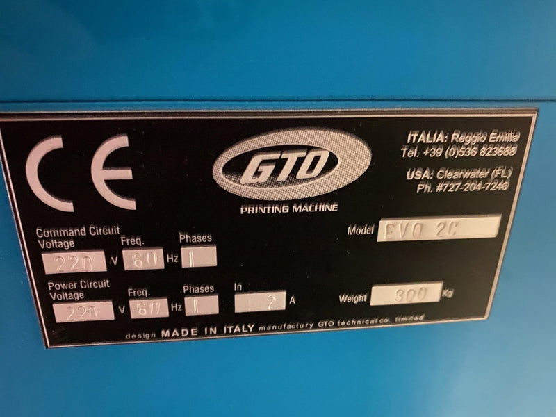 GTO EVO 2 C Pad Printer