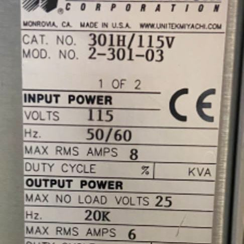Unitek / Miyachi 350 Electronic Weld Head