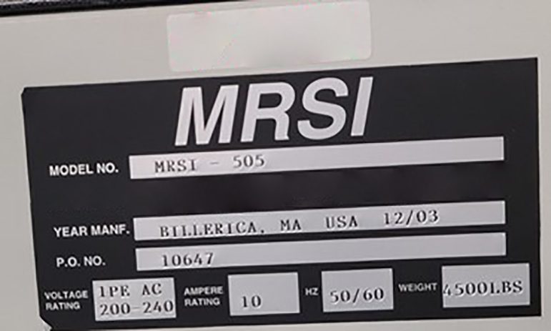 MRSI 505 Bonder