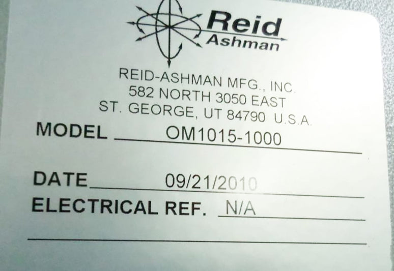 Reid Ashman OM 1015 1000