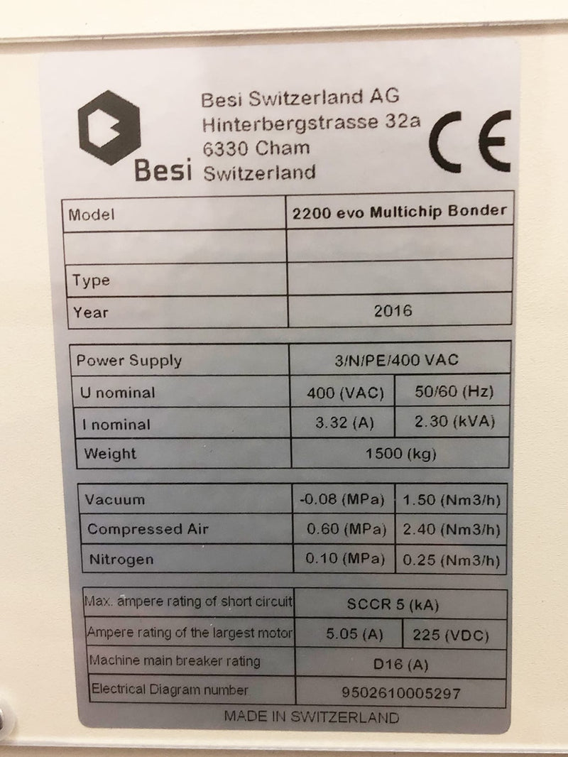 Besi / Datacon 2200 EVO Multi-Chip Bonder
