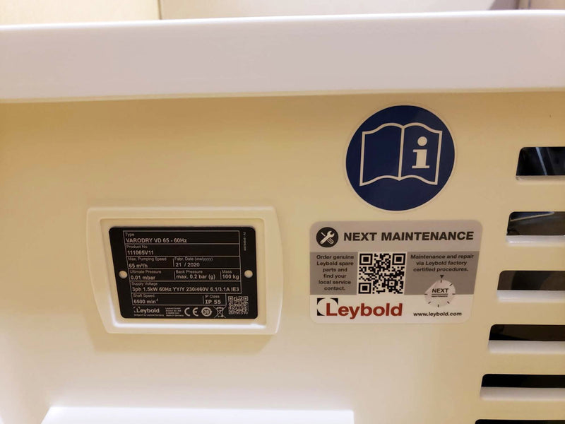 Leybold Varodry VD 65 Vacuum Pump