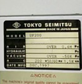 Accretech / TSK UF 200 Automatic Wafer Prober