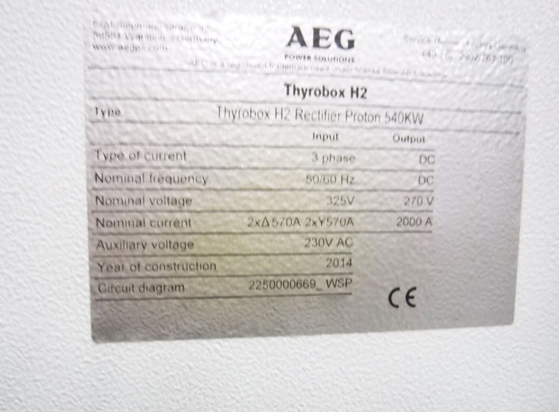 AEG Thyrobox H 2 Power Supply