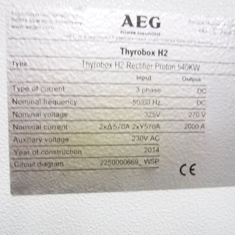 AEG Thyrobox H 2 Power Supply