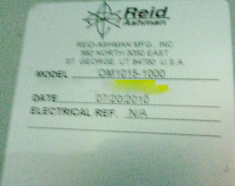 Reid Ashman OM 1015 1000