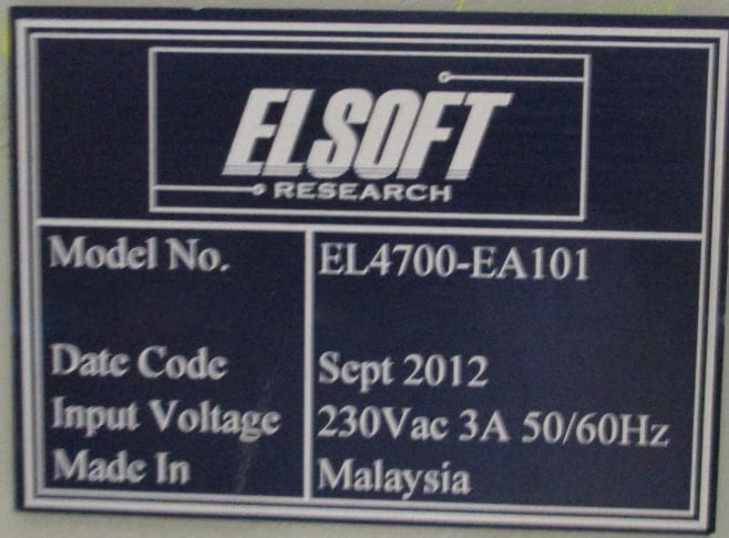 El Soft EL 4700 EA 101 Color Test