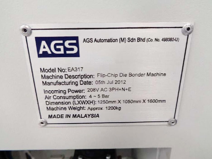 AGS Automation EA 317 Flip Chip Bonder