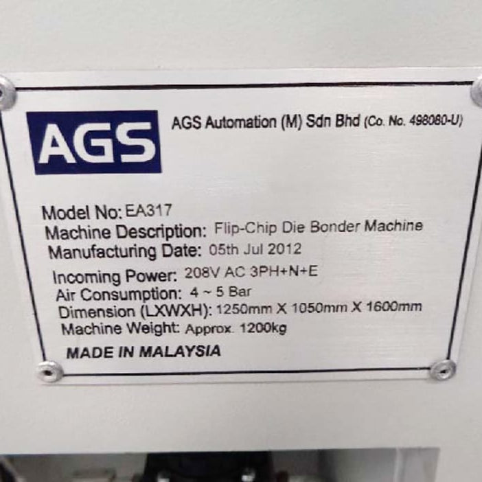 AGS Automation EA 317 Flip Chip Bonder