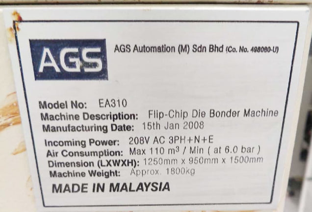 AGS Automation EA 310 Flip Chip Bonder