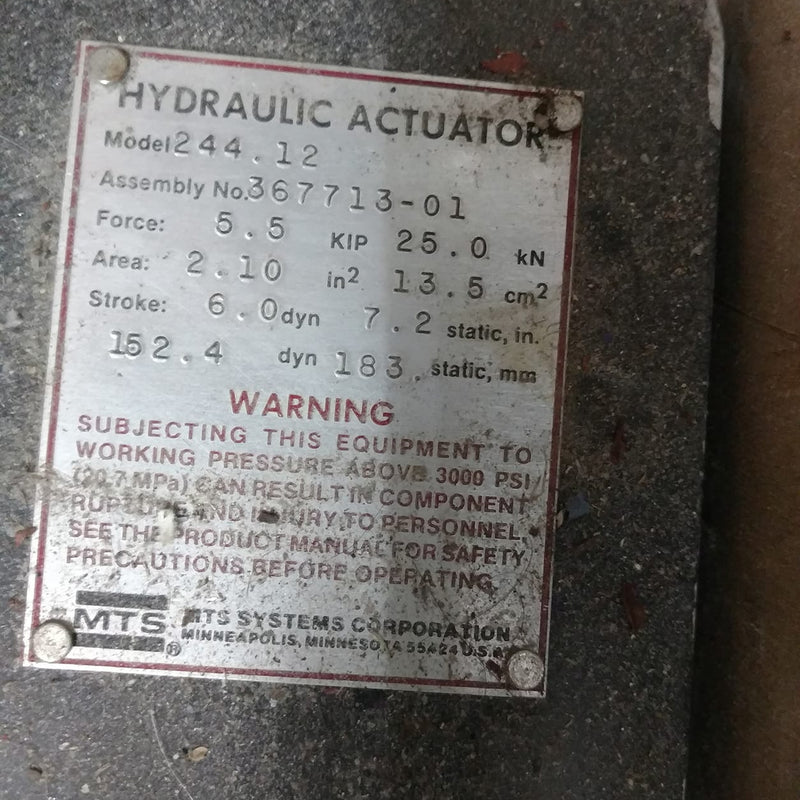 MTS 244 12 Hydraulic Actuator