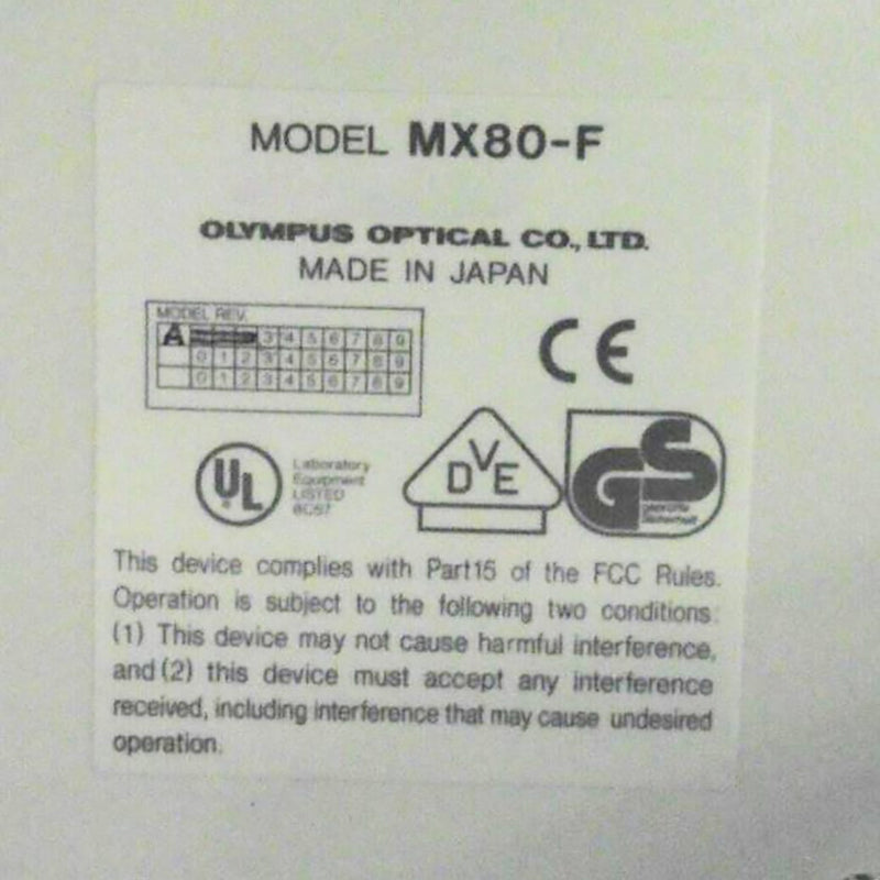 Applied Precision WaferWoRx Olympus MX 80 F Inspection