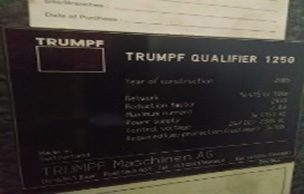 Trumpf Qualifier 1250 Contour Measuring Machine