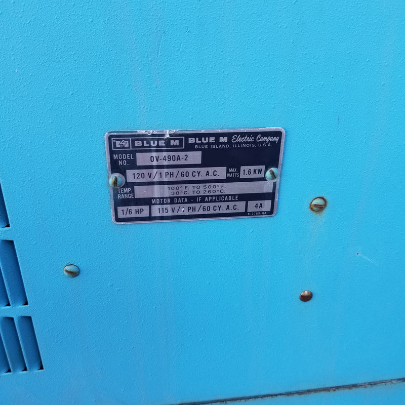 Blue M OV 490 A 2 Constant Temperature Cabinet