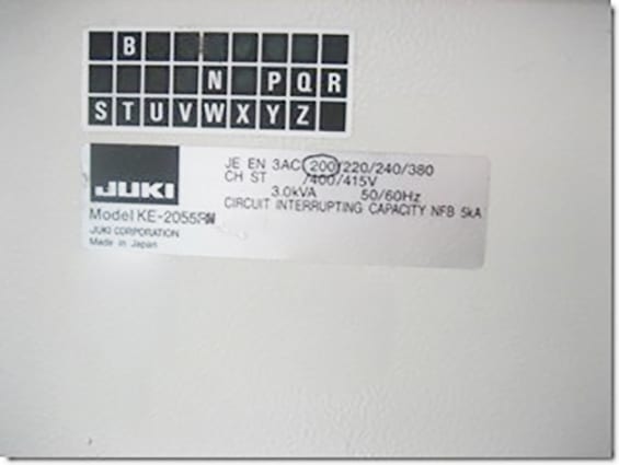 Juki KE 2055 RM Chip Mounter