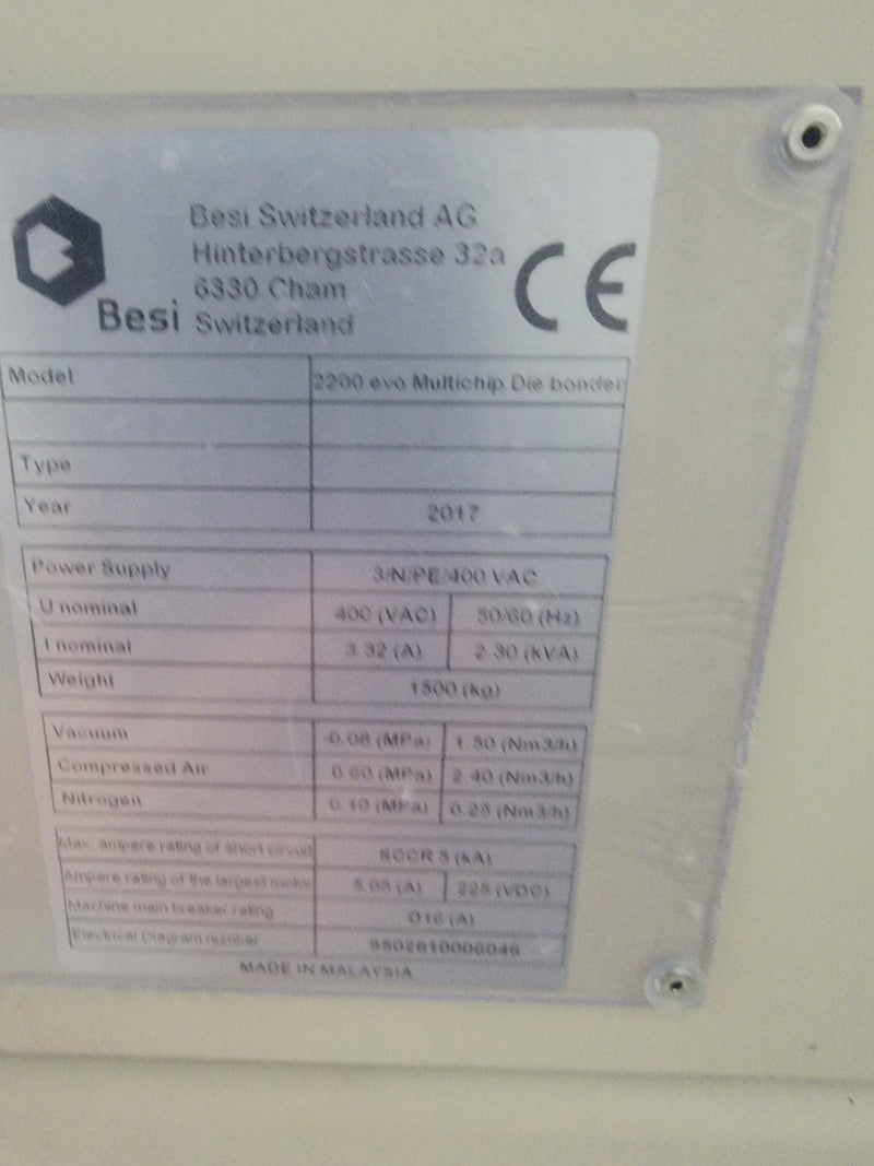 Besi / Datacon 2200 EVO Plus Automated Multi-Chip Die Bonder