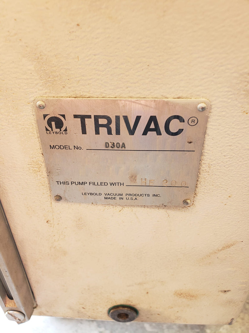 Leybold D 30 A Trivac Pump