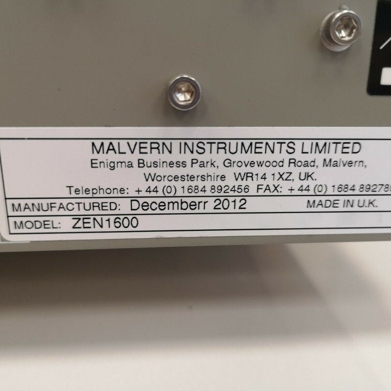 Malvern Panalytical Zetasizer Zen 1600 Nano Series Analyzer