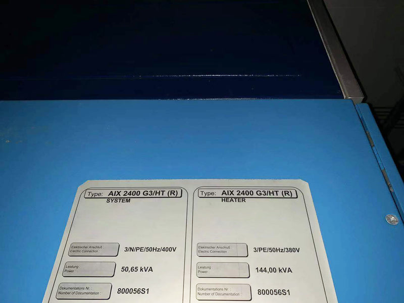 Aixtron AIX 2400 G 3 / HT (R) MOCVD (Metal Organic Chemical Vapor Deposition)