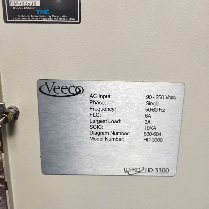 Veeco / Wyko HD 3300 Profilometer