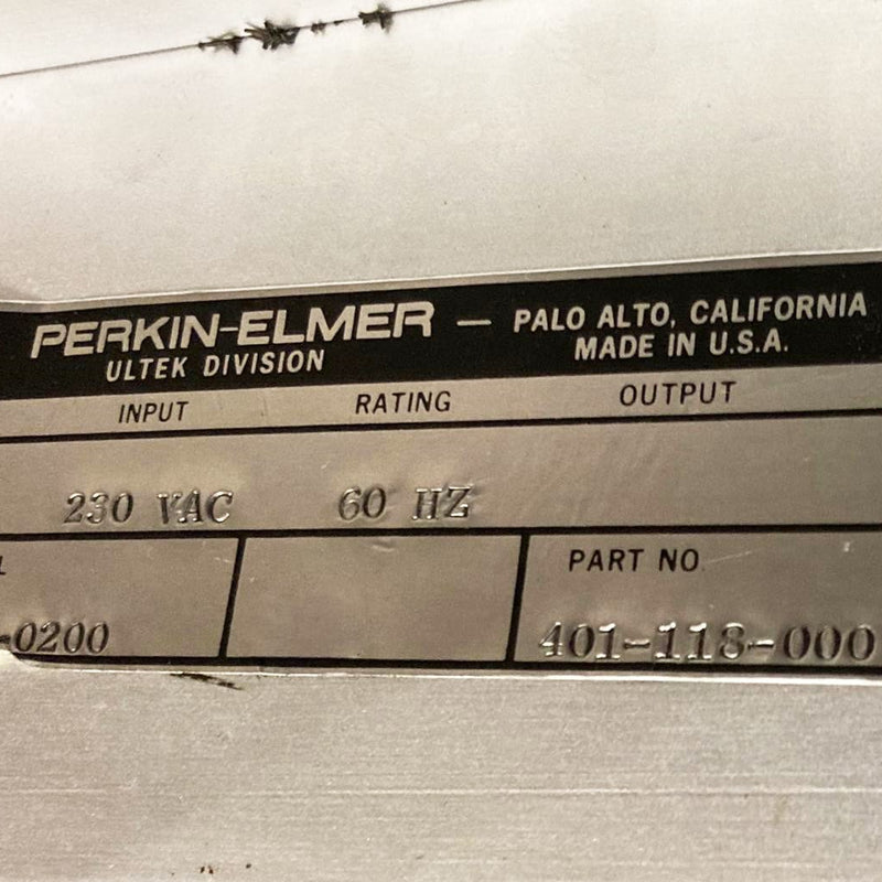 Perkin Elmer 603 0200 Power Supply