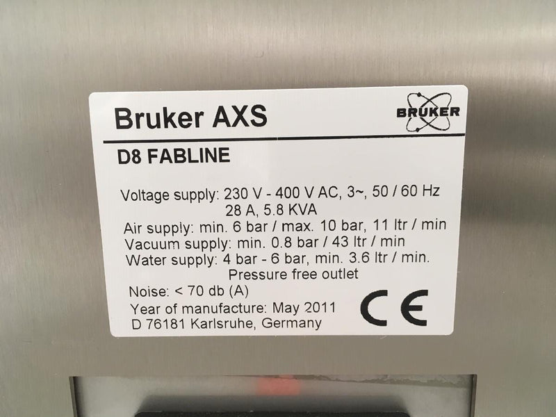 Bruker Fabline D 8 XRD (X-ray Diffractometer)