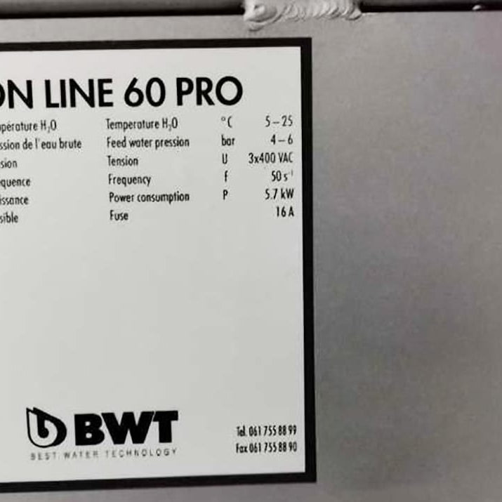 BWT Septron Line 60 Pro DI Water Generator