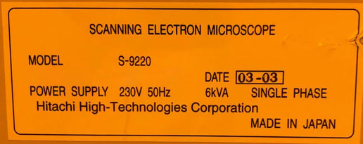 Hitachi S 9220 CD-SEM (Critical Dimension Scanning Electron Microscope)