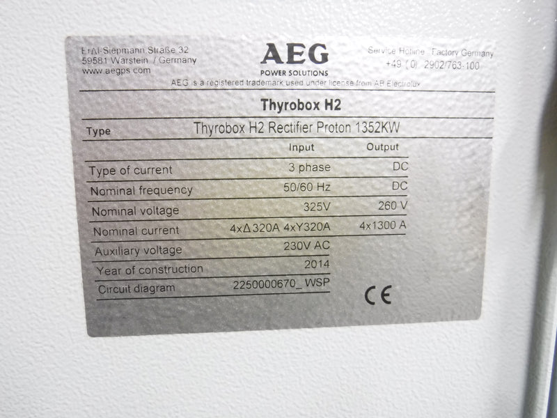 AEG Thyrobox H 2 DC Power Supply