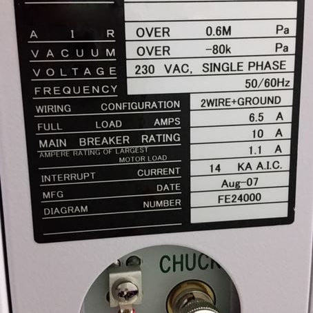 Accretech / TSK UF 3000 Automatic Wafer Prober