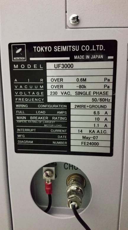Accretech / TSK UF 3000 Automatic Wafer Prober