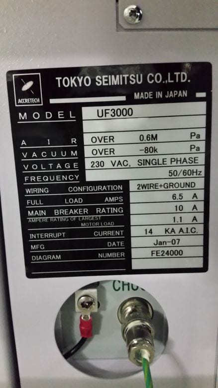 Accretech / TSK UF 3000 Automatic Wafer Prober